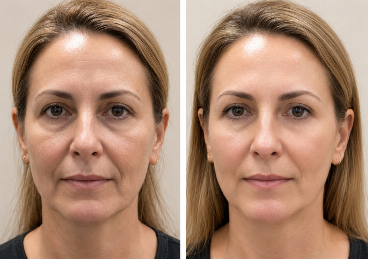 Antes y después Sculptra – caso 1